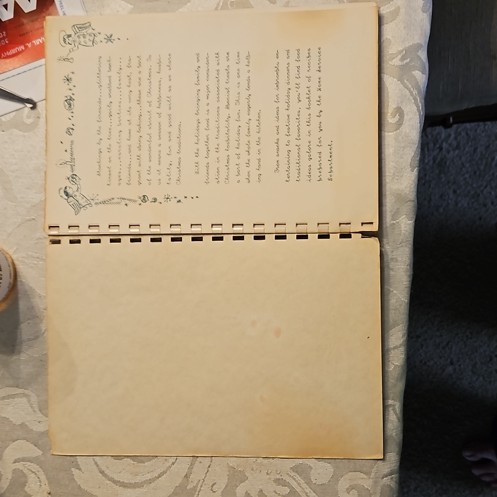 1955 Christmas Greetings Cookbook Vintage - Picture 3 of 11
